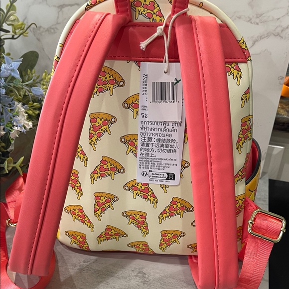 Loungefly Disney Pizza Slice Backpack - Cream and Red - Picture 6 of 8